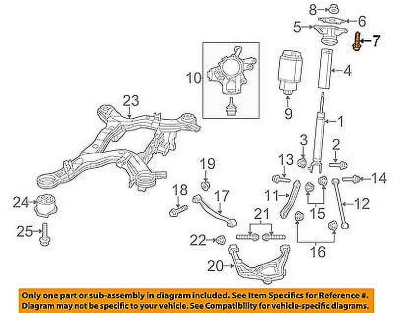 CHRYSLER OEM Rear SuspensionUpper Mount Bolt 6105064AA