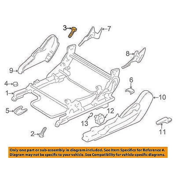 CHRYSLER OEM Seat Track-Seat Adjust Assembly Bolt Left MF241280 ...