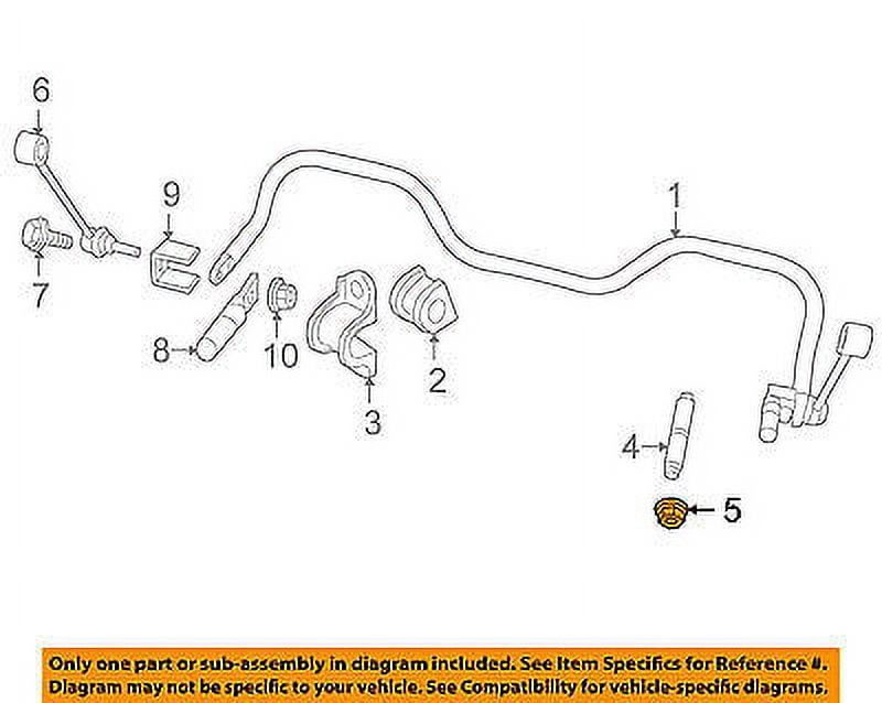 CHRYSLER OEM Stabilizer Sway Bar-Rear-Stabilizer Bar Nut 6101696 ...