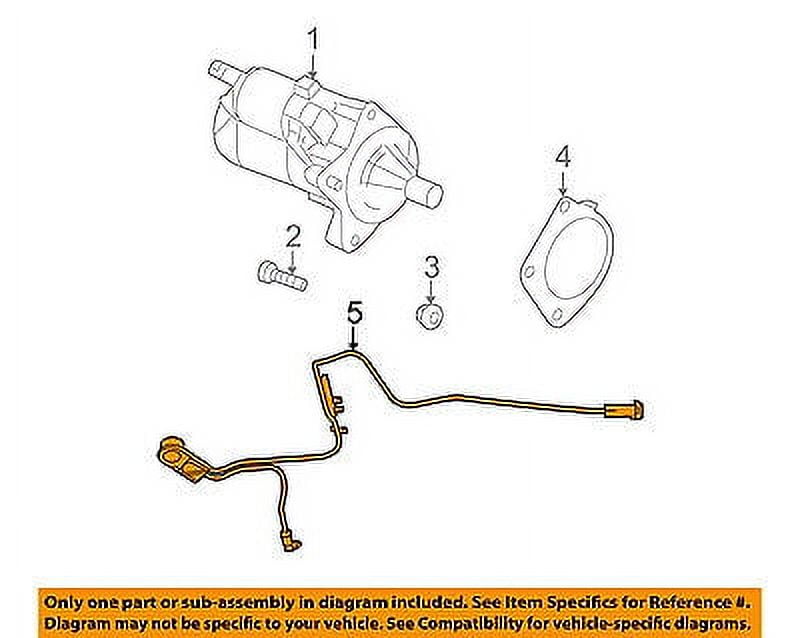 CHRYSLER OEM StarterWire Harness 5148906AA Fits select 20092010 DODGE AVENGER, 20092010