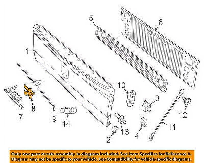 CHRYSLER OEM Tail Gate Tailgate HatchRelease Lever 68044867AD