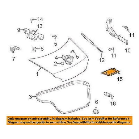 CHRYSLER OEM Trunk Lid-Lens 4760148