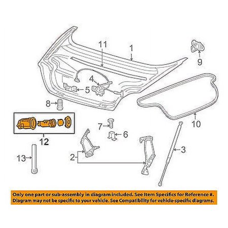 CHRYSLER OEM Trunk Lid-Lock Cylinder 4778147