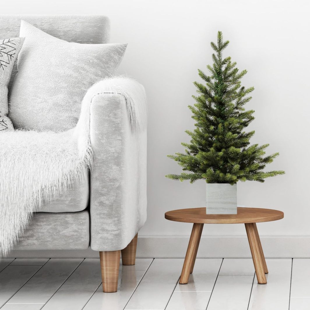 CHSP 30 Inch UNLIT Fraser FIR Potted Tree - Artificial Small Tree in ...