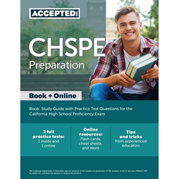 Pre-Owned CHSPE Preparation Book: Study Guide with Practice Test Questions for the California High School Proficiency Exam (Paperback) 163530976X 9781635309768