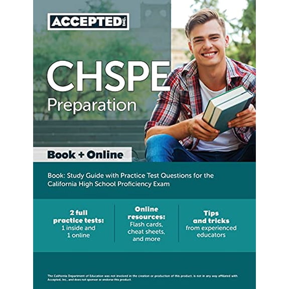 Pre-Owned CHSPE Preparation Book: Study Guide with Practice Test Questions for the California High School Proficiency Exam Paperback