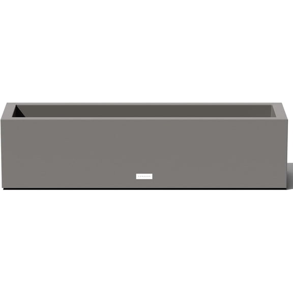 CHTER Block Series Window Box Planter - Rectangular Flower Pot for Indoor or Outdoor Window Sill/Balcony | All-Weather Use with Drainage Holes | Modern Dcor for Succulents, Herbs, Small Plants