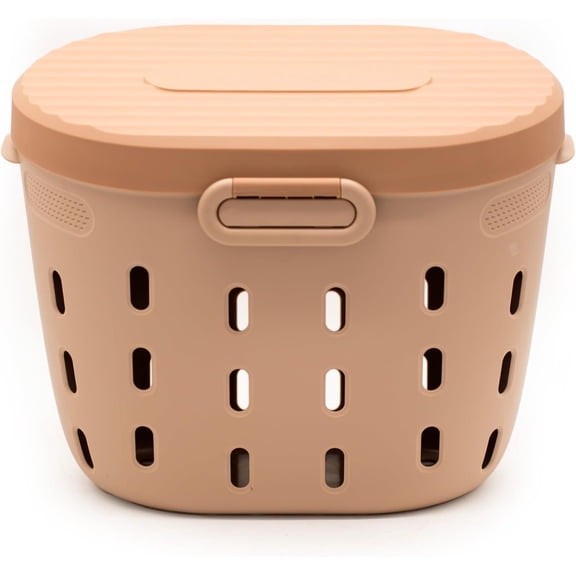 CHTER In-Ground Worm Composter Outdoor Farm Compost Bin 7 Gallons BPA-Free Composting System for Raised Garden Beds, Tawny Brown