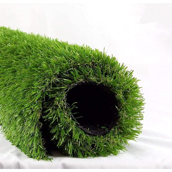 CHTER Realistic Artificial Grass Turf Lawn Customized Size 1 x 1 Feet, 1.38" Indoor Outdoor Garden Lawn Landscape Synthetic Grass Mat Fake Grass Rug