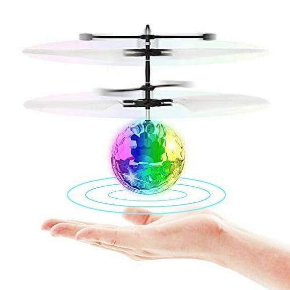CHUANK Flying Whirly Ball Planet Mars Soccer RC Infrared Induction Drone LED Flash Toy