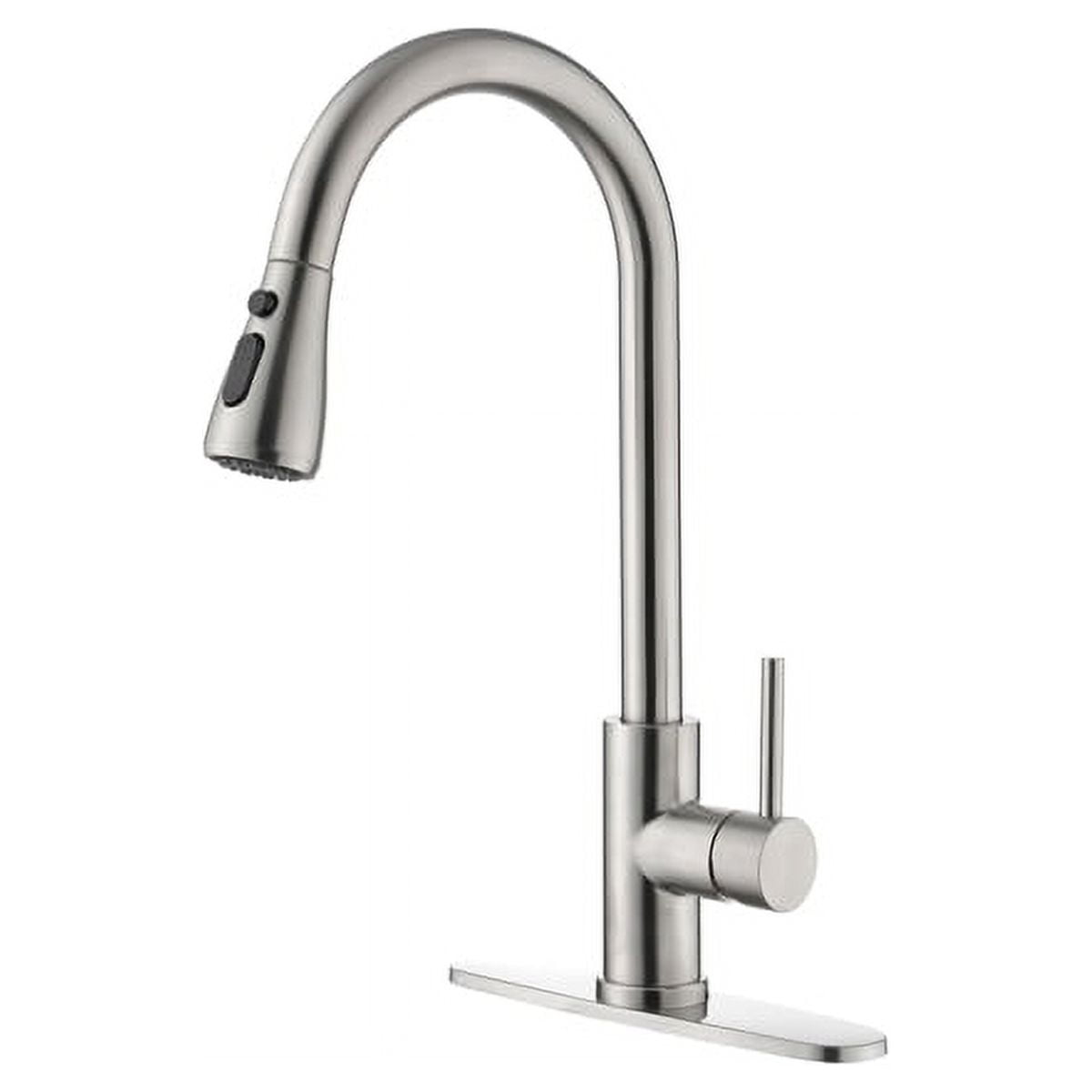 Brushed Nickel Single Handle Pull-Out Spray Kitchen Faucet