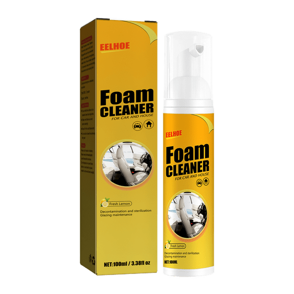 CHUAYA Multi-Purpose Foam Cleaner Cleaning Spay Cleaning Artifact Strong Foam Leather Decontamination Foam Cleaner for Kitchen, Bathroom, Car and House 100ML