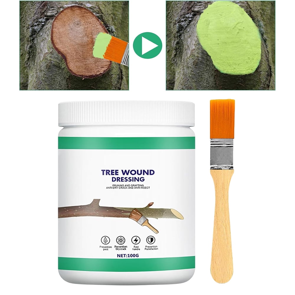 CHUAYA Tree Wound Pruning Sealer, Tree Wound Dressing with Brush, Tree ...