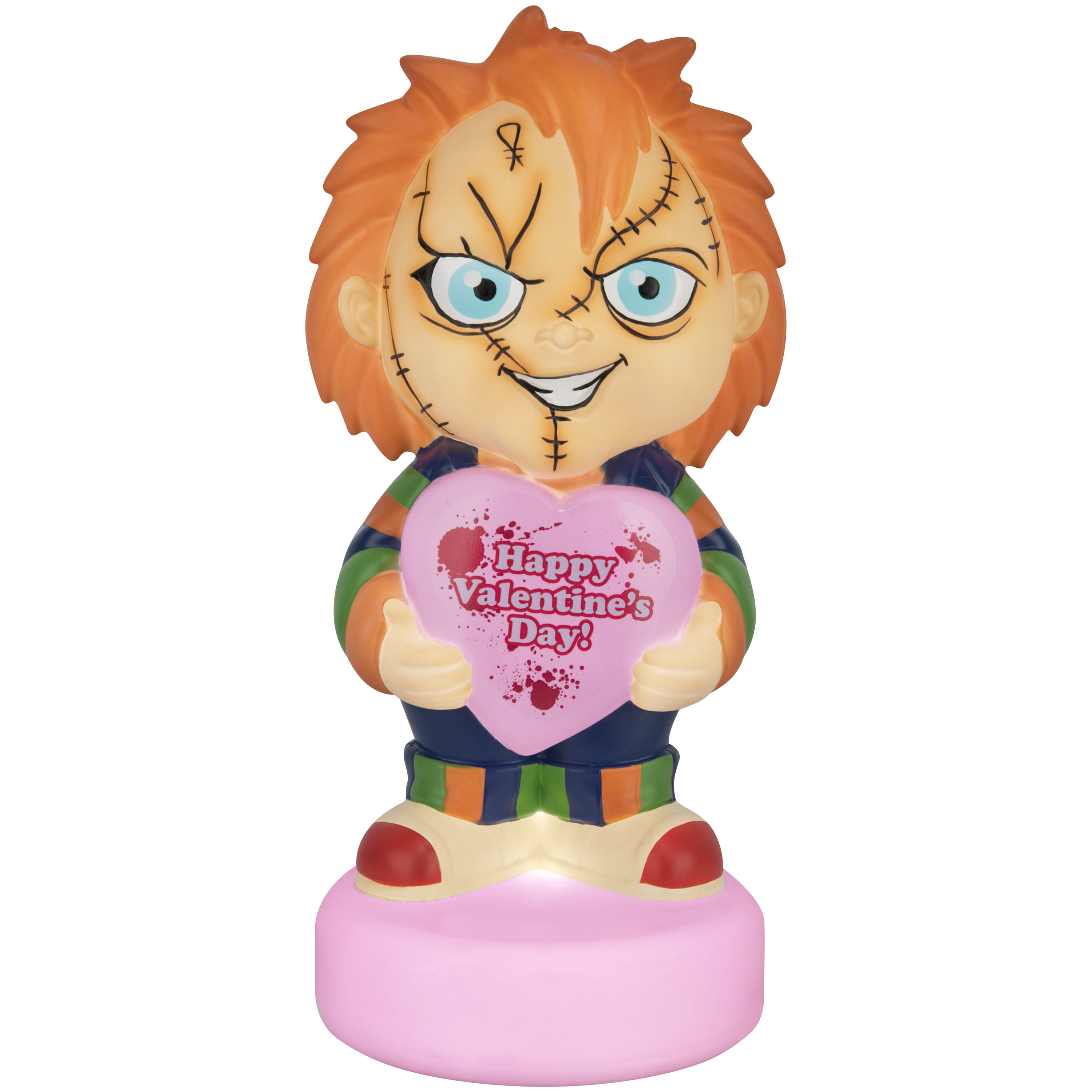 チャッキー ミュージカルライトストリング　 chucky インテリア　ハロウィン Valentines Day 14'' Lighted Blow Mold Decor Universal Chucky Happy