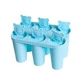 CHULIMAMAO Cartoon Bear Popsicle Ice Cream Mold Diy Homemade Popsicle