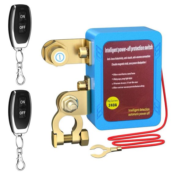 CHULIMAMAO DaierTek Remote Battery Disconnect Switch 12V 240A Kill Switch Automatic Power Switch Shut Off Switch Remote For Auto U7O8