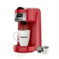 CHULUX Single Serve Coffee Maker Red KCUP Pod Coffee Brewer, Upgrade