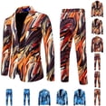thumbnail image 1 of CHUMUD 2 Piece Sets for Men Suit Coat Performance Banquet Leisure Business Gentleman Button Decoration Jacket Blazer with Long Pants, 1 of 9