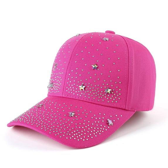 CHUMUD Baseball Cap for Women Bling Butterfly Sequin Sun Protection Duckbill Hat