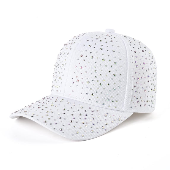 CHUMUD Baseball Cap for Women Cute Bling Sequin Sun Protection Duckbill Hat