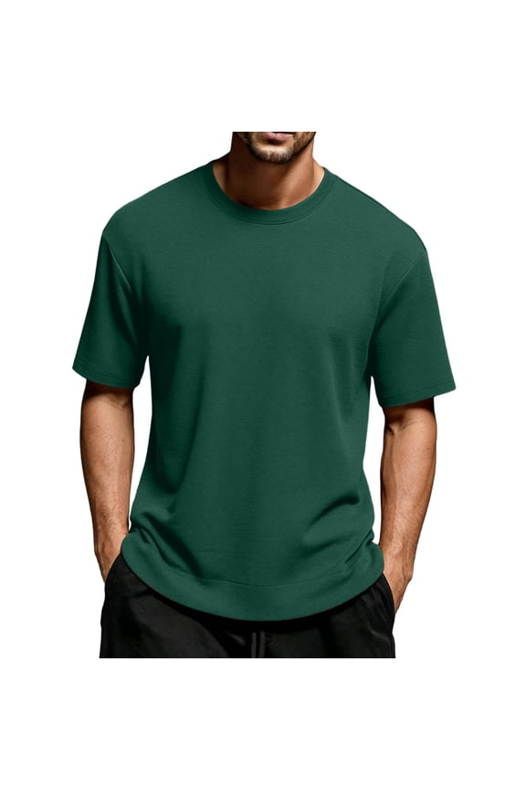 Big and Tall T-Shirts for Men M-8XL Crew Neck Tee Plain Basic T-Shirt Casual Short Sleeve Tops Summer Undershirts