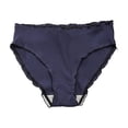 thumbnail image 1 of CHUMUD Cotton Plus Size Underwear for Women Mid Low Waisted Full Coverage Stretch Briefs High Cut Ribbed Breathable Soft Solid Panties, 1 of 3