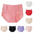thumbnail image 1 of CHUMUD Cotton Underwear for Women High Waisted Full Coverage Briefs Soft Breathable Lace Panties, 1 of 3