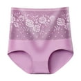 thumbnail image 1 of CHUMUD Cotton Underwear for Women High Waisted Full Coverage Briefs Soft Ladies Lace Floral Tummy Control Panties, 1 of 3