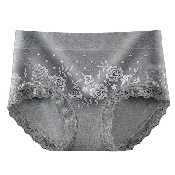 CHUMUD Cotton Underwear for Women High Waisted Full Coverage Briefs Solid Soft Strech Breathable Floral Panties