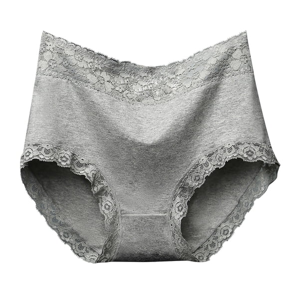 CHUMUD Cotton Underwear for Women High Waisted Full Coverage Briefs Solid Soft Strech Breathable Lace Panties