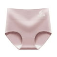 thumbnail image 1 of CHUMUD Cotton Underwear for Women High Waisted Solid Full Coverage Stretch Briefs Solid Breathable Ribbed Panties, 1 of 3