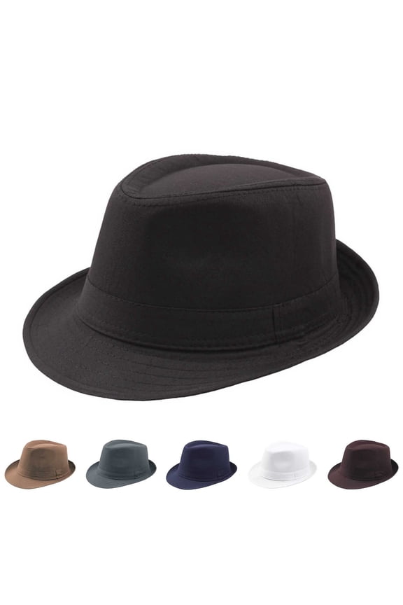 Fashionable 1920s Men Women Fedora Hat Sun Cap Manhattan Hat Gatsby Costume Accessories Outdoor