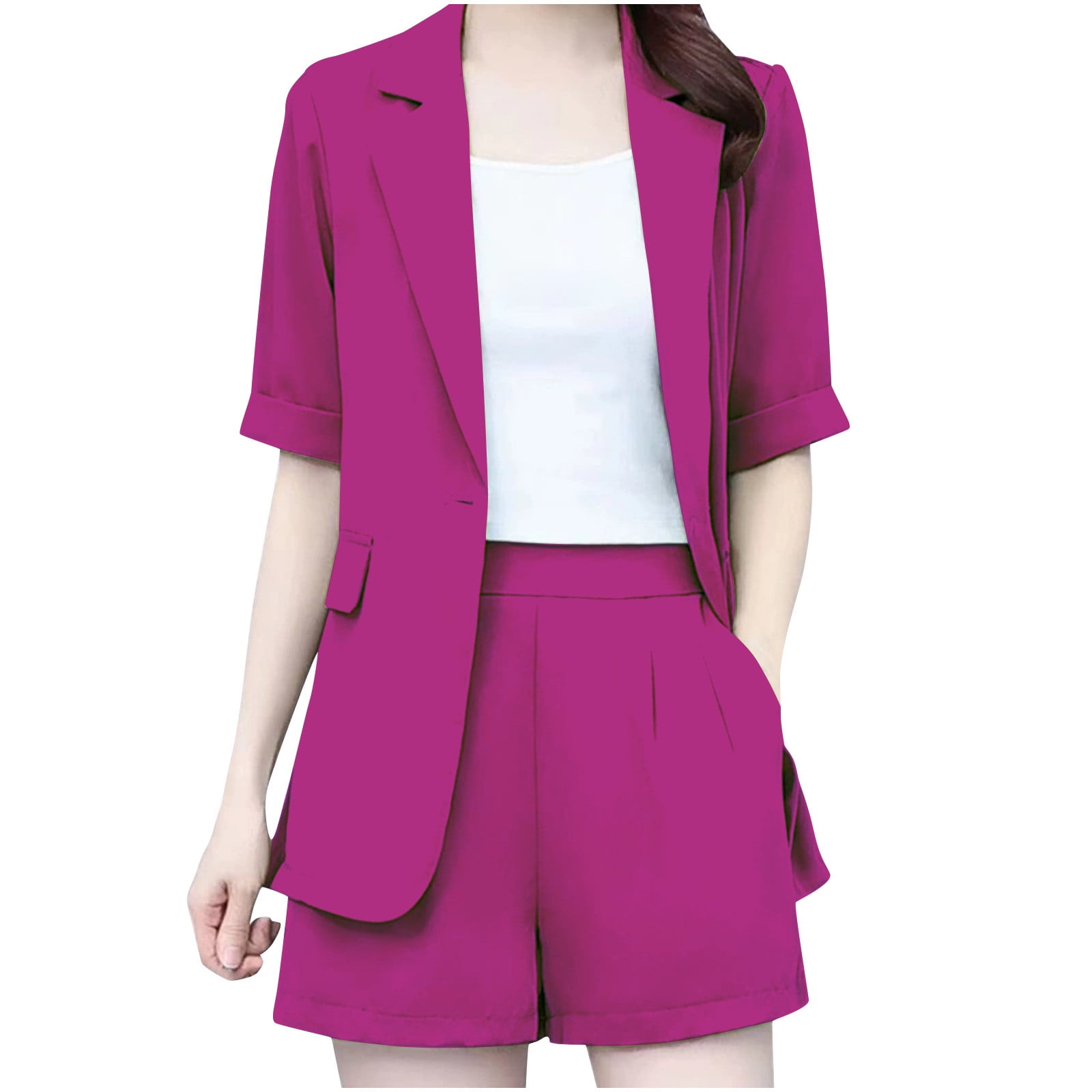 CHUMUD Formal Womens 2 Piece Sets Summer Dressy Work Short Sleeve — free download