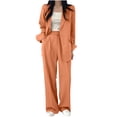 thumbnail image 1 of CHUMUD Formal Womens Suits 2 Piece Set Business Casual Blazer Jacket Wide Leg Dress Pants Suits Professional Work Office Outfits Matching Set, 1 of 6