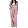 thumbnail image 1 of CHUMUD Formal Womens Suits 2 Piece Set Business Casual Blazer Jacket Wide Leg Dress Pants Suits Professional Work Office Outfits Matching Set, 1 of 6