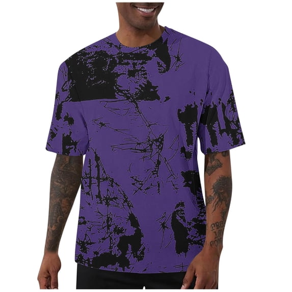 CHUMUD Graphic Print Cool T Shirts for Men Graphic Design Casual Summer Short Sleeve Tees Shirt Fashion Hip Hop Stylish T-Shirt Streetwear (Avail for Big & Tall)