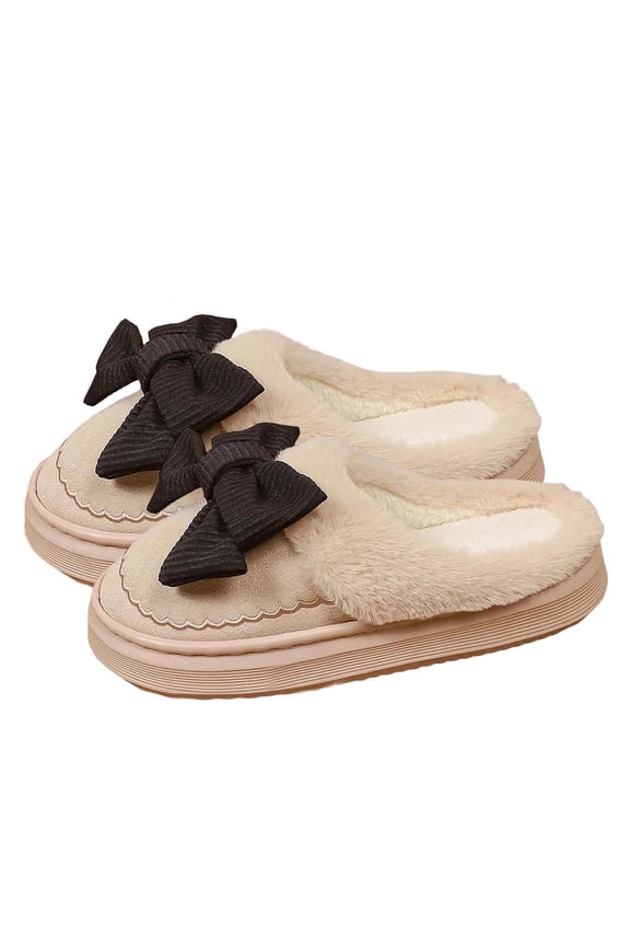House Slippers for For Women & Teenagers | Non-Slip Cozy Warm Fuzzy Indoor/Outdoor Shoes Holiday Gift Slippers