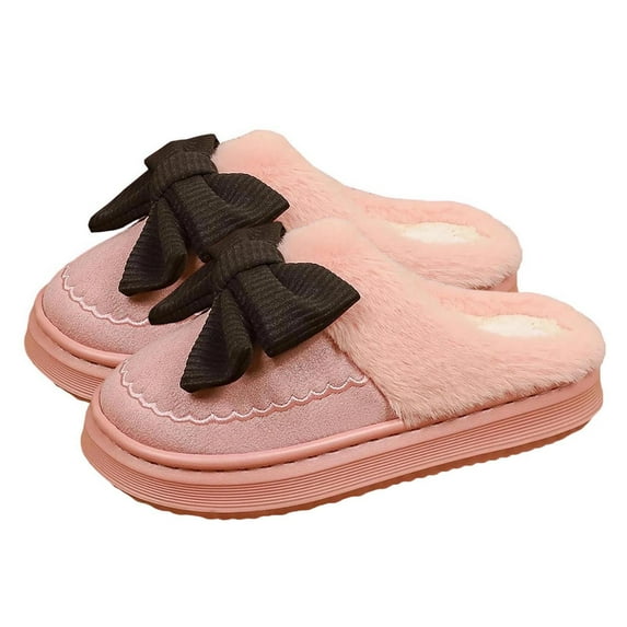 CHUMUD House Slippers for For Women & Teenagers | Non-Slip Cozy Warm Fuzzy Indoor/Outdoor Shoes Holiday Gift Slippers
