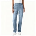 thumbnail image 1 of CHUMUD Jeans for Women Trendy Straight Leg Denim Pants Stretchy Pull on Pants, 1 of 6