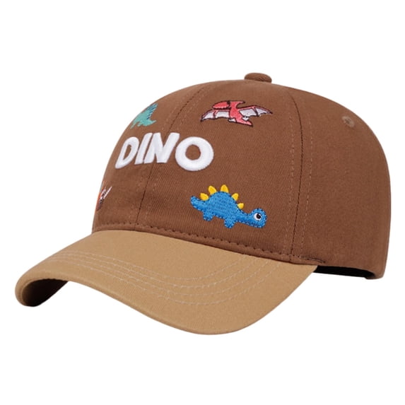 CHUMUD Kids Baseball Cap, Boys Dinosaur Embroidered Sun Hat, Adjustable Baseball Cap for Toddler Boys 2-6 Years