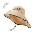 thumbnail image 1 of CHUMUD Kids Solar & USB Powered Fan Sun Hat, Cartoon Dinosaur Wide Brim UPF 50+ Cooling Neck Flap Hat with Charging Cable, Breathable Mesh Outdoor Hat for Boys Girls 3-10 Y, 1 of 6
