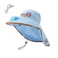 thumbnail image 1 of CHUMUD Kids Solar & USB Powered Fan Sun Hat, Cartoon Dinosaur Wide Brim UPF 50+ Cooling Neck Flap Hat with Charging Cable, Breathable Mesh Outdoor Hat for Boys Girls 3-10 Y, 1 of 6