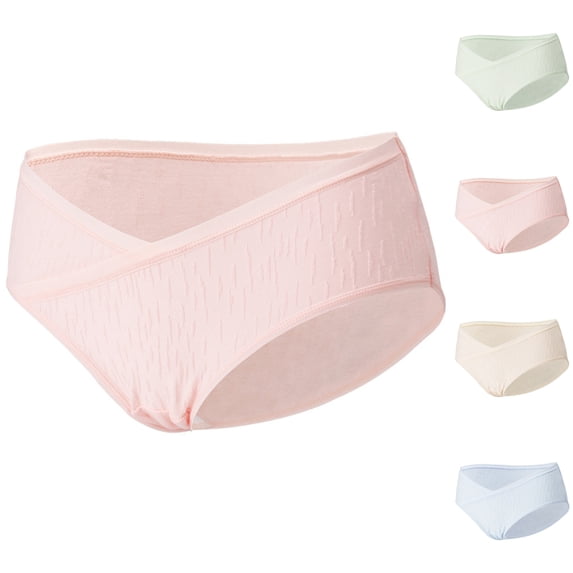 CHUMUD Maternity Underwear Cotton Pregnancy Postpartum Panties Under the Bump Briefs