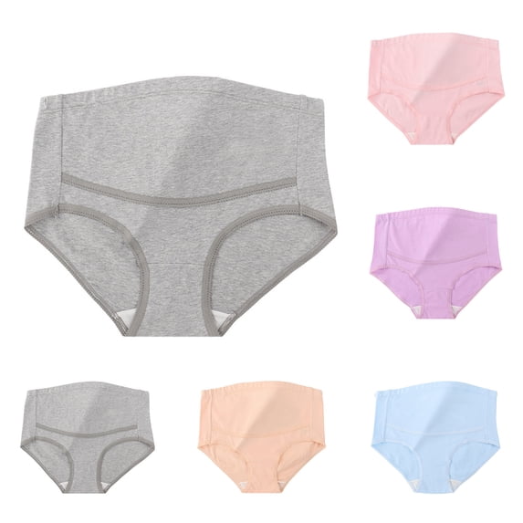 CHUMUD Maternity Underwear Seamless High Waisted Maternity Panties Over Bump Pregnancy Briefs M-4XL