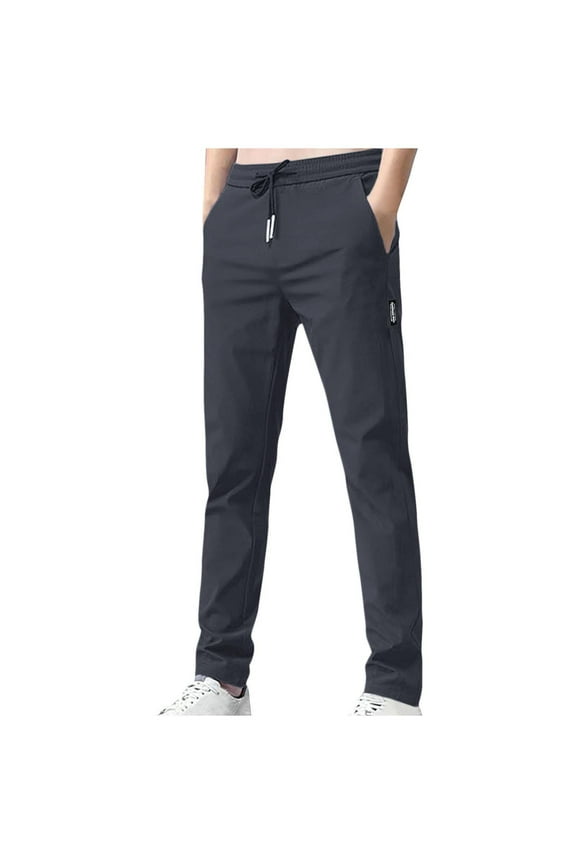 Men Glide Pants Lightweight Pull On Stretch Active Pants Palcomfy Quick Dry Water Resistant Hiking Pant with Pockets
