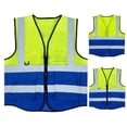 thumbnail image 1 of CHUMUD Men's High Visibility Safety Vest, Waistcoat Vest Grey Reflective Strips Traffic Clothes for Adult, One Size, 1 of 9