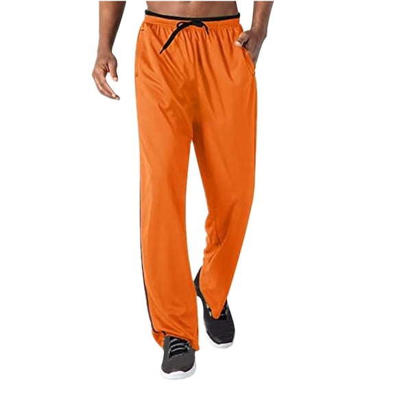 CHUMUD Men's Lightweight Sweatpants Loose Fit Open Bottom Mesh Athletic Pants with Pockets Relaxed