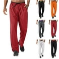 thumbnail image 1 of CHUMUD Men's Lightweight Sweatpants Loose Fit Open Bottom Mesh Athletic Pants with Pockets Relaxed, 1 of 6