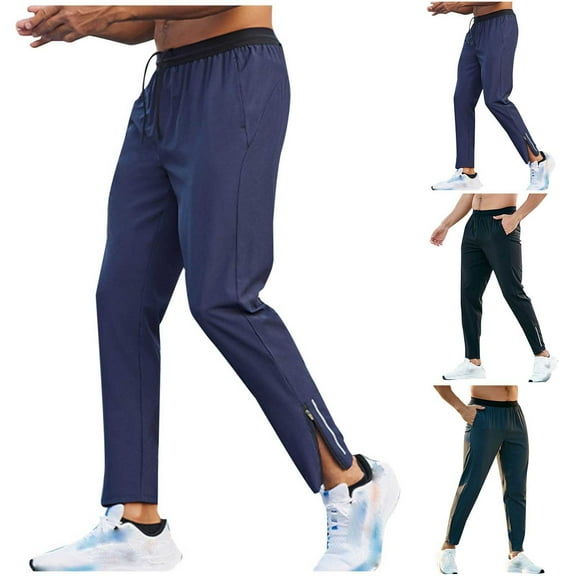 CHUMUD Mens Athletic Pants Lightweight Stretch Joggers Drawstring Moisture Wicking Pants for Work or Casual Golf Wear Relaxed Fit