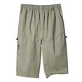 thumbnail image 1 of CHUMUD Mens Big & Tall Cargo Shorts Hiking Stretch Quick Dry Capri Golf Tactical Long Shorts, 1 of 3